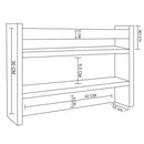 Porta Chave Organizador Branco Em Mdf
