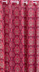 Cortina De Malha Estampada 2,00 Metros Vermelho