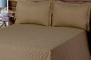 Cobre Leito Classic Matelassado Microfibra Queen 03 Pçs Avelã