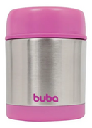 Pote Térmico Infantil Aço Inoxidável Para Refeição 350ml 6+ Meses Rosa - Buba