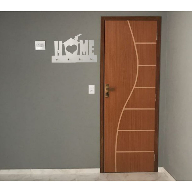 Porta Chave Home Em Mdf Branco