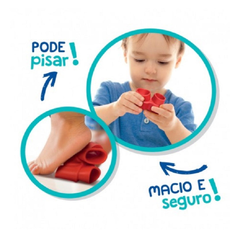 Fofo Blocos Galinha Pintadinha Mini -15 Pçs