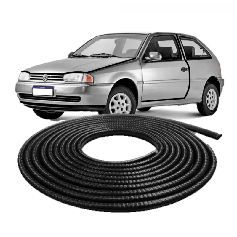 5m Borracha Protetor Porta Gol Saveiro Parati 2 Portas Mini