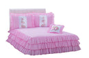 Kit Colcha Com Babado Sofia Casal 04 Peças