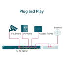 Switch TP-LINK PoE+ 24P 10/100 Mbps e 2P Gigabit TL-SL1226P