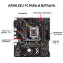 Placa Mãe Asus TUF H310M-PLUS 1151 8/9Ger - TUF H310M-PLUS G