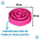 Comedouro Lento Educador Interativo de Plástico para Cães