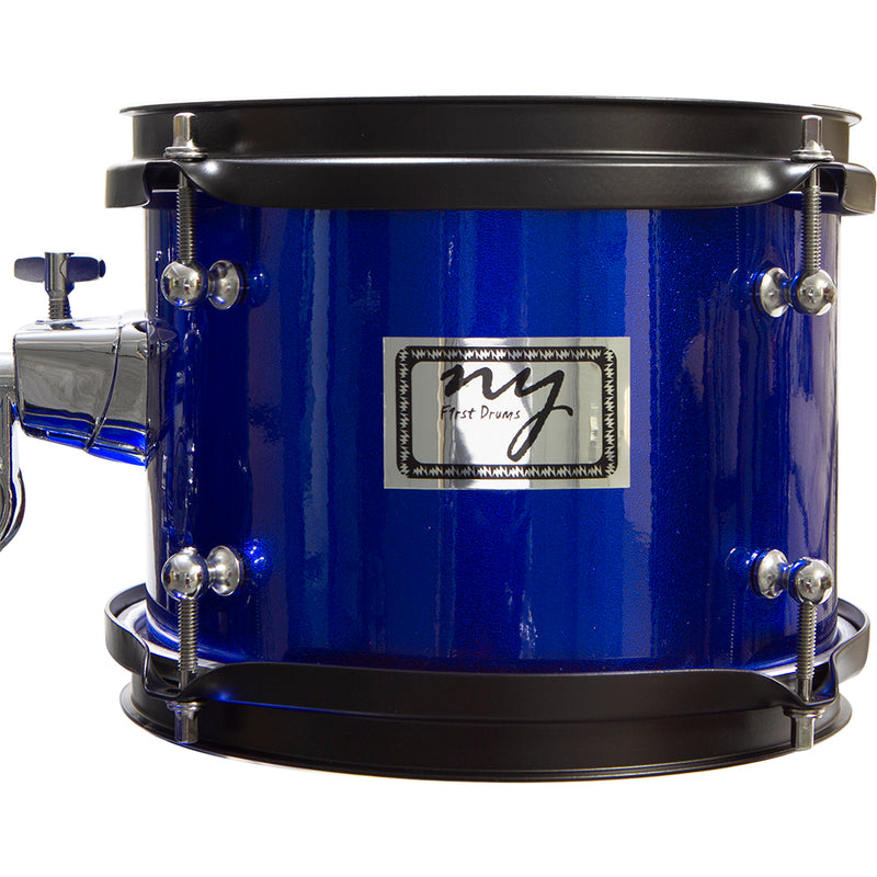 Bateria Acústica Infantil Junior 2t Azul Com Banco New York