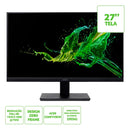 Monitor Acer V277 27" FHD LED 75Hz  HDMI VGA - UM.HV7AA.006