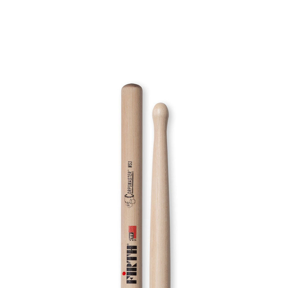 Baqueta Corpsmaster Ms3 Ponta De Madeira P/caixa Marcial Ms3 Vic Firth