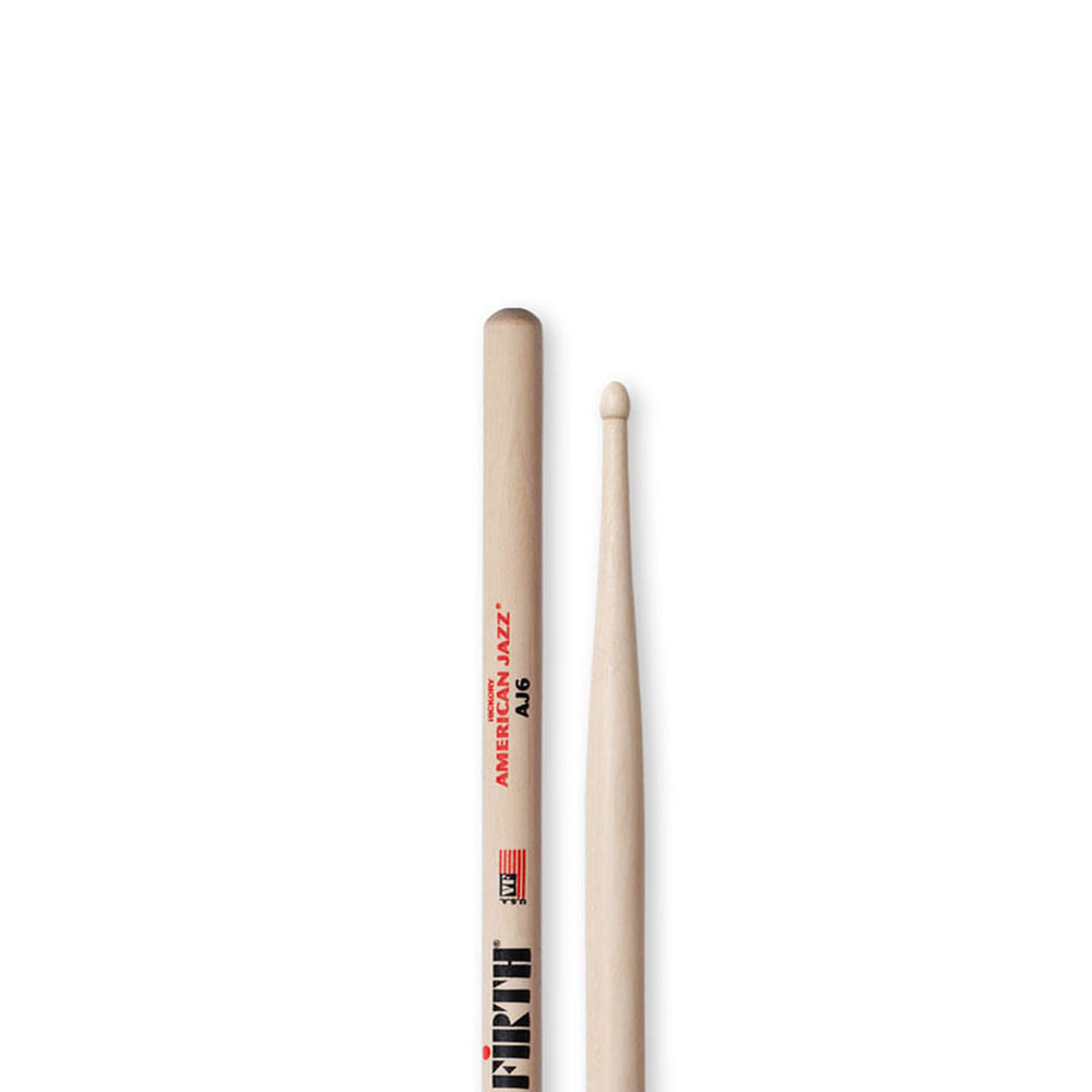 Baqueta American Jazz 6 Ponta De Madeira Aj6 Vic Firth