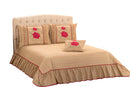 Kit Colcha Cobre Leito Rubia Queen 04 Peças Avelã