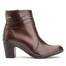 Bota Montaria Cano Curto Couro Comfort Brown 2803