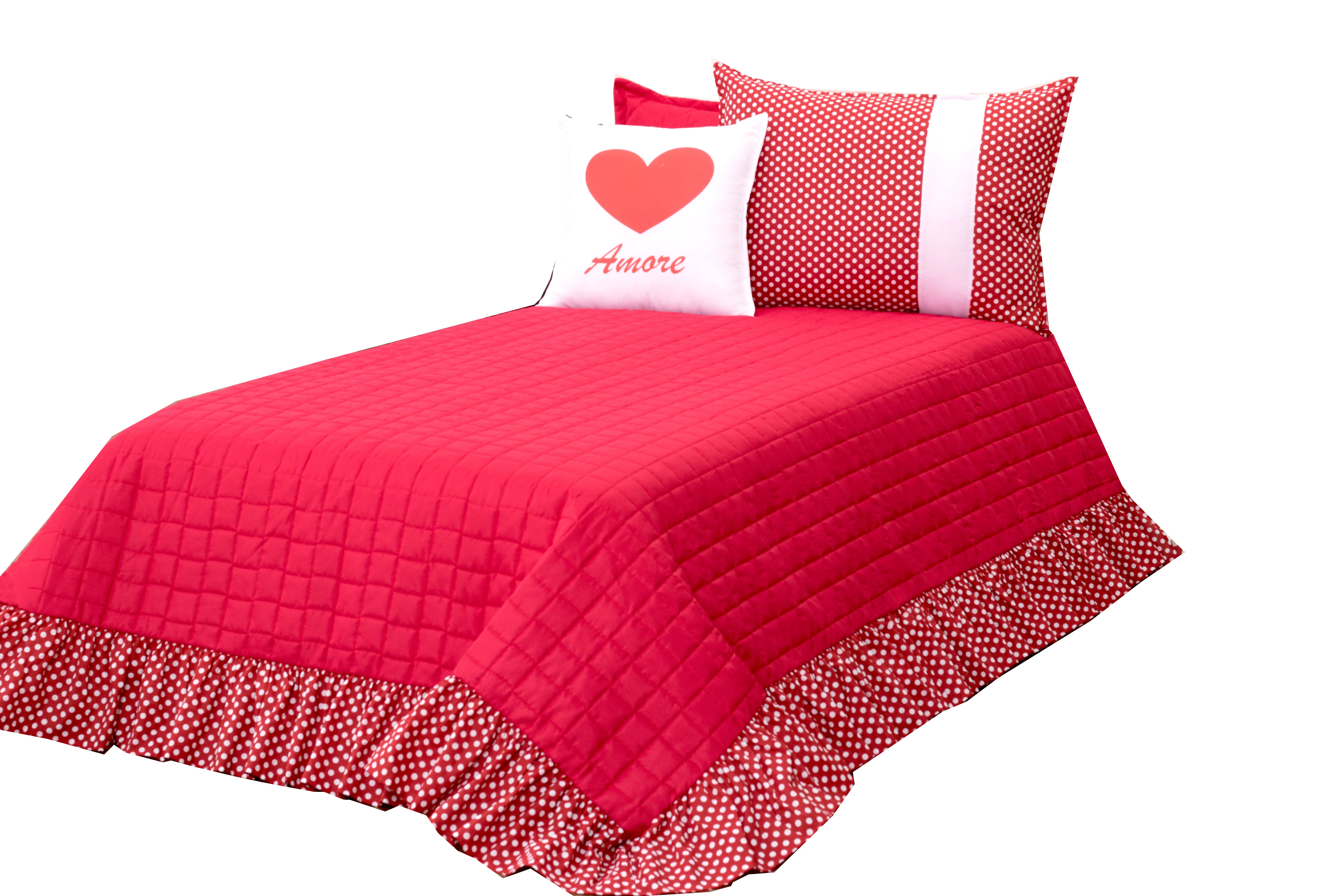 Kit Colcha Cobre Leito Amore Solteiro 03 Pçs